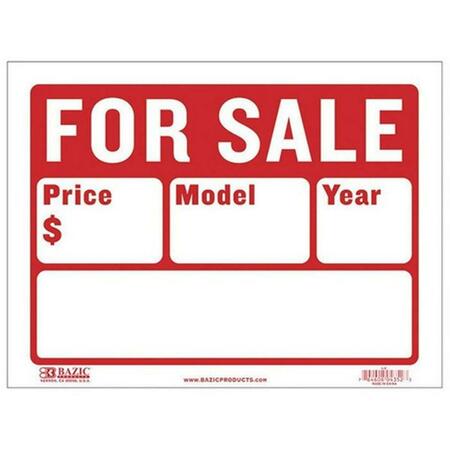 BAZIC PRODUCTS 9 x 12 in. 2 Line Sale Sign S-2